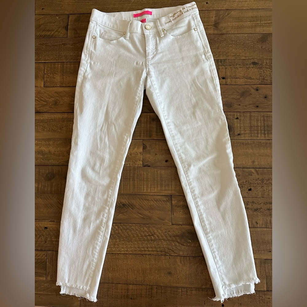 Lilly Pulitzer White Skinny Jeans